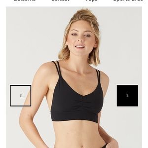 NWT Glyder Sweetheart Sports Bralette Black M